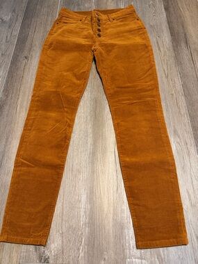 CAbi Corduroy High Rise Pants in Rust